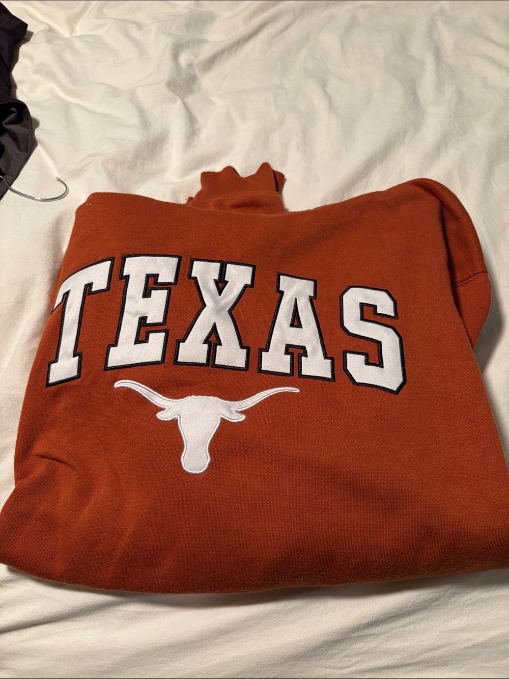 Burnt Orange Texas Crewneck Sweater with Longhorn Logo